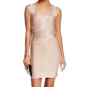 FRENCH CONNECTION Blush Bandage Bodycon Dress, Size 0